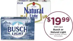Kroger Busch or Natural Light offer