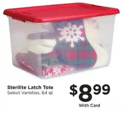 Kroger Sterilite Latch Tote offer