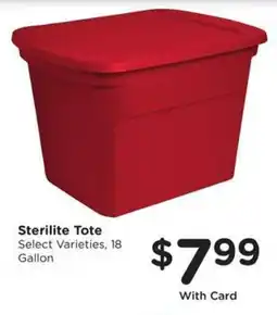 Kroger Sterilite Tote offer