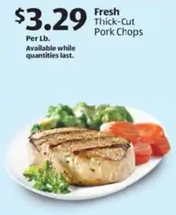 Aldi Fresh Thick-Cut Pork Chops offer