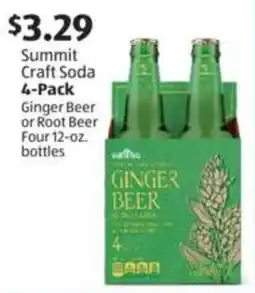 Aldi Summit Craft Soda 4-Pack Ginger Beer or Root Beer offer