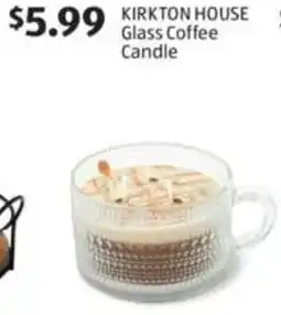 Aldi KIRKTON HOUSE Glass Coffee Candle offer