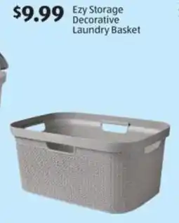 Aldi Ezy Storage Decorative Laundry Basket offer