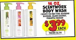 Ollie's 16 OZ. SCENTWORX BODY WASH offer