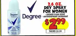 Ollie's 2.6 OZ. DRY SPRAY FOR WOMEN offer