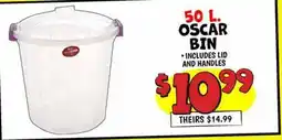 Ollie's 50 L. OSCAR BIN offer
