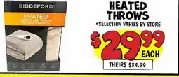 Ollie's HEATED THROWS offer