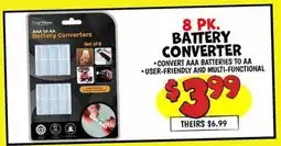 Ollie's 8 PK. AAA to AA Battery Converters offer