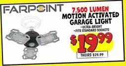 Ollie's 7,500 LUMEN MOTION ACTIVATED GARAGE LIGHT offer