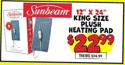Ollie's 12 x 24 KING SIZE PLUSH HEATING PAD offer