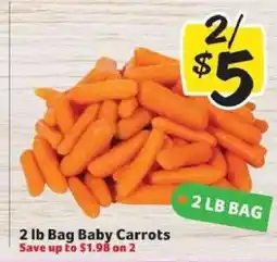 Winn Dixie 2 lb Bag Baby Carrots offer