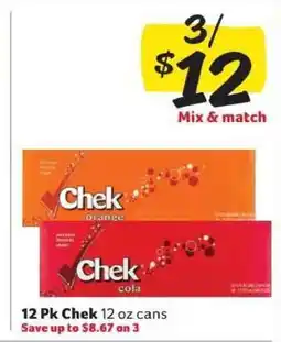 Winn Dixie 12 Pk Chek 12 oz cans offer