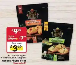 Winn Dixie Athens Phyllo Bites offer