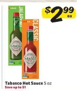 Winn Dixie Tabasco Hot Sauce offer