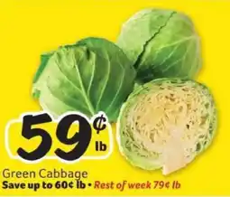 Winn Dixie Green Cabbage offer