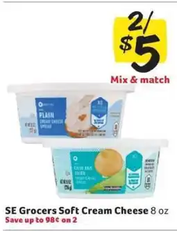 Winn Dixie SE Grocers Soft Cream Cheese offer