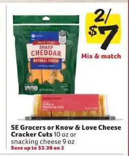 Winn Dixie SE Grocers or Know & Love Cheese Cracker Cuts offer