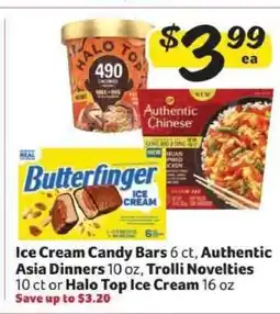 Winn Dixie Ice Cream Candy Bars, Authentic Asia Dinners, Trolli Novelties, Halo Top Ice Cream offer