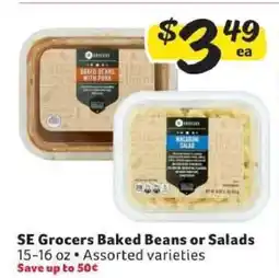 Winn Dixie SE Grocers Baked Beans or Salads offer