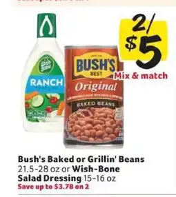 Winn Dixie Bush's Baked or Grillin' Beans or Wish-Bone Salad Dressing offer