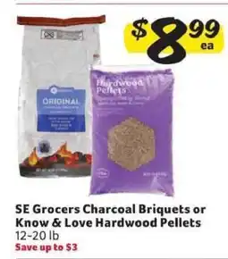 Winn Dixie SE Grocers Charcoal Briquets or Know & Love Hardwood Pellets offer
