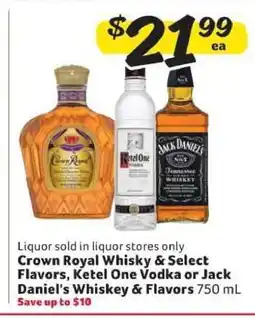 Winn Dixie Crown Royal Whisky & Select Flavors, Ketel One Vodka or Jack Daniel's Whiskey & Flavors offer