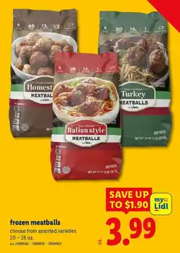 Lidl Frozen meatballs offer