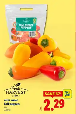 Lidl Peak harvest mini sweet bell peppers offer