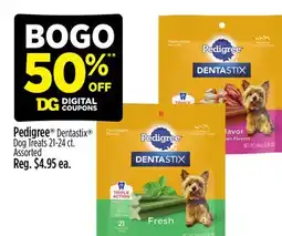Dollar General Pedigree Dentastix Dog Treats offer