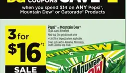 Dollar General Pepsi or Mountain Dew offer