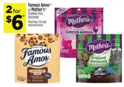 Dollar General Famous Amos or Mother's Cookies offer