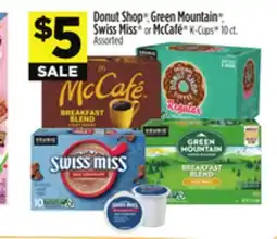 Dollar General Donut Shop or Green Mountain or Swiss Miss or McCafé offer