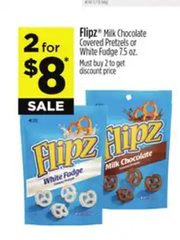 Dollar General Flipz Milk Chocolate Covered Pretzels or White Fudge offer