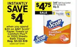 Dollar General Scott Bath Tissue Comfort PlusTM offer