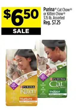 Dollar General Purina Cat Chow or Kitten Chow offer