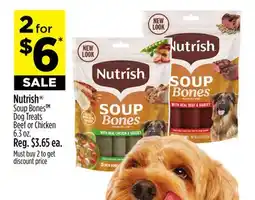 Dollar General Nutrish Soup Bones Dog Treats Beef or Chicken offer