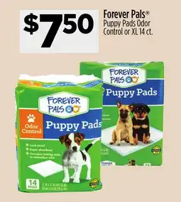 Dollar General Forever Pals Puppy Pads Odor Control or XL offer