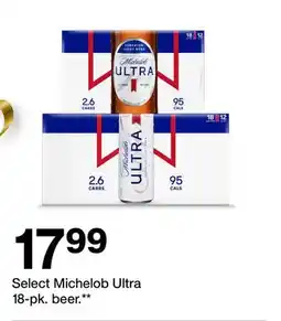 Target Select Michelob Ultra 18-pk. beer offer