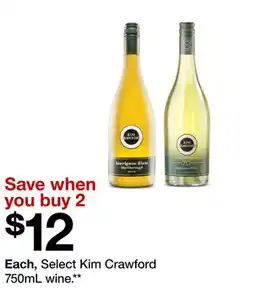 Target Select Kim Crawford 750mL wine offer