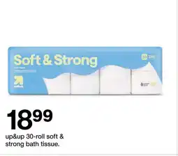 Target up&up 30-roll soft & strong bath tissue offer