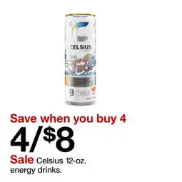 Target Celsius 12-oz. energy drinks offer