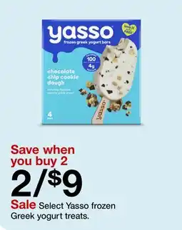 Target Select Yasso frozen Greek yogurt treats offer