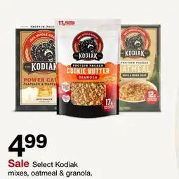 Target Select Kodiak mixes, oatmeal & granola offer