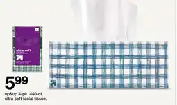 Target up&up 4-pk. 440-ct. ultra soft facial tissue offer