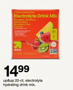 Target up & up 20-ct. Electrolyte Hydrating Drink Mix offer