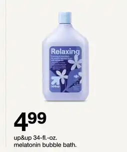 Target up&up 34-fl.- oz. melatonin bubble bath offer