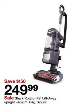 Target Shark Rotator Pet Lift-Away upright vacuum offer