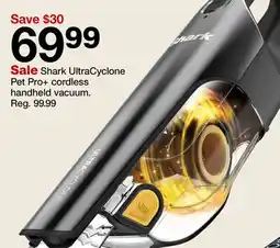 Target Shark UltraCyclone Pet Pro + cordless handheld vacuum offer