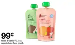 Target Good & Gather 3.5-oz. organic baby food pouch offer