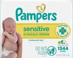 Target Pampers 1'344-ct. sensitive baby wipes offer